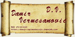 Damir Vermešanović vizit kartica